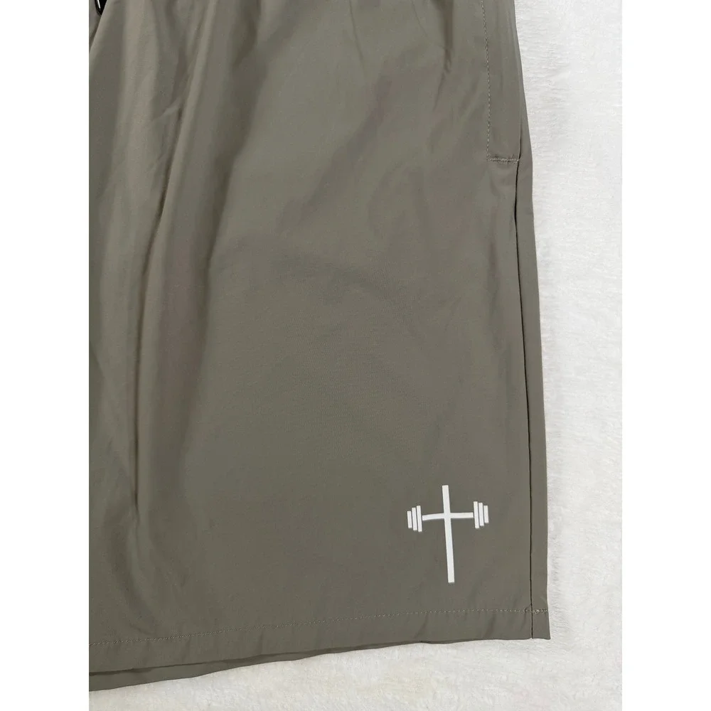 Holstrength Training Shorts Gym Athletic Performance Gray Mens XXL